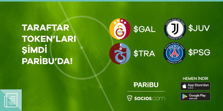 Yarının taraftarı bu | Galatasaray, Trabzonspor, Juventus ve Paris Saint-Germain taraftar token’ları Paribu’da 1 Yarının taraftarı bu | Galatasaray, Trabzonspor, Juventus ve Paris Saint-Germain taraftar token’ları Paribu’da - ParibuLog