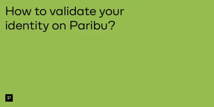 How to validate your identity on Paribu? - ParibuLog