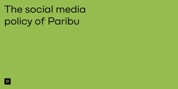 The social media policy of Paribu - ParibuLog